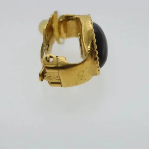CHANEL Earring metal Gold Tone CC